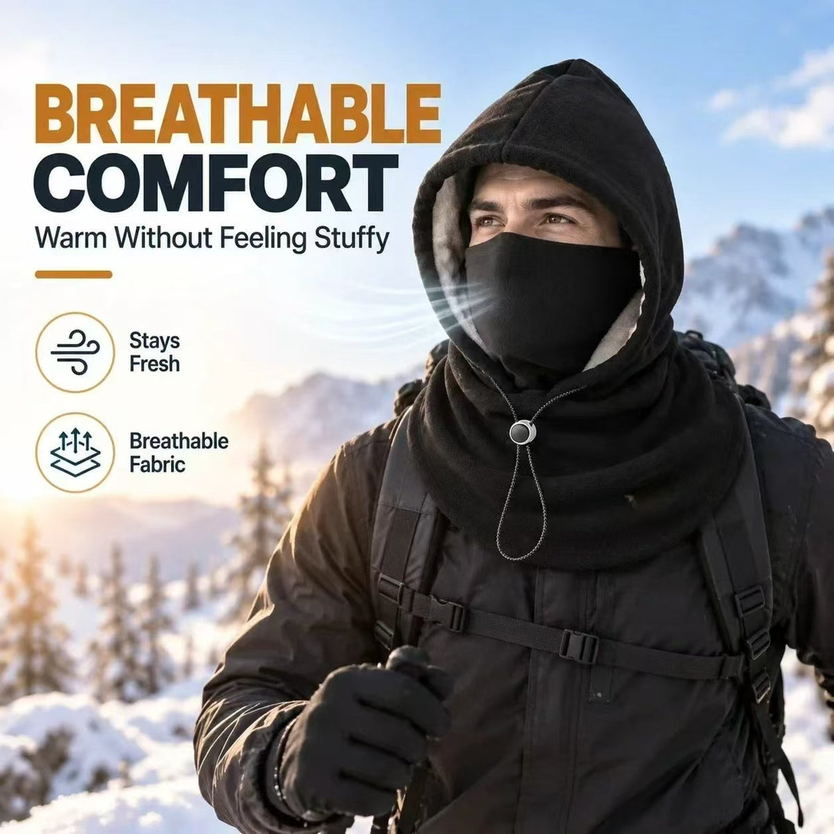 🔥 Up to 50% OFF – 🧣 Winter Fleece Balaclava | 3-in-1 Protection for Head, Face & Neck