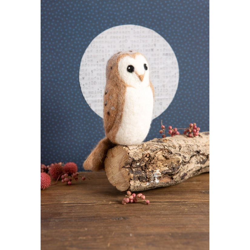 Barn Owl Needle Felting Kit