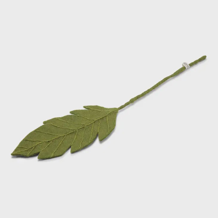 Felt Big Green Leaf Branch
