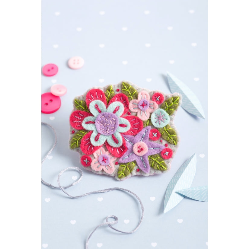 Gertrude Flower Brooch Felt Craft Kit