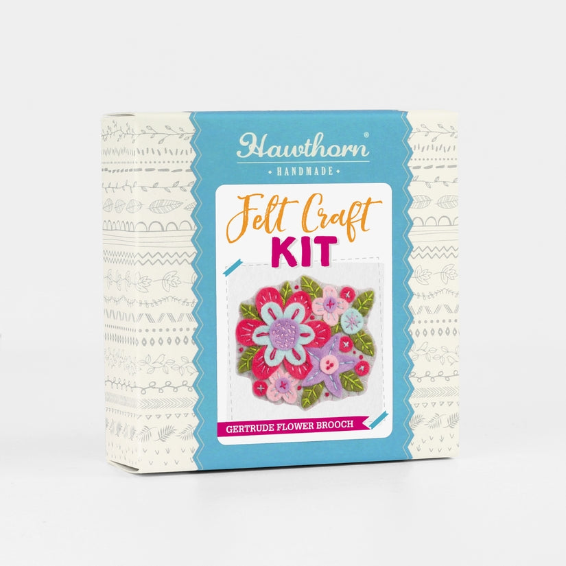 Gertrude Flower Brooch Felt Craft Kit