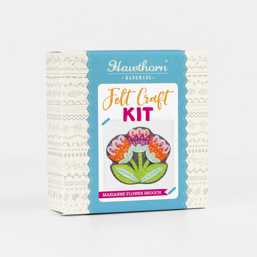Marianne Flower Felt Brooch Craft Kit