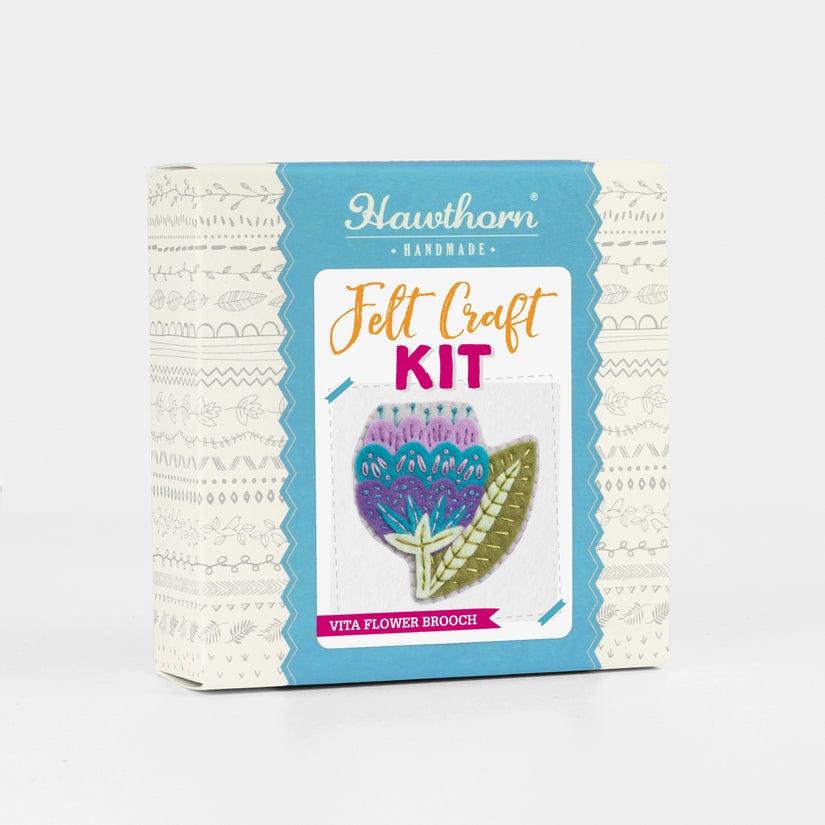 Vita Flower Felt Brooch Craft Kit