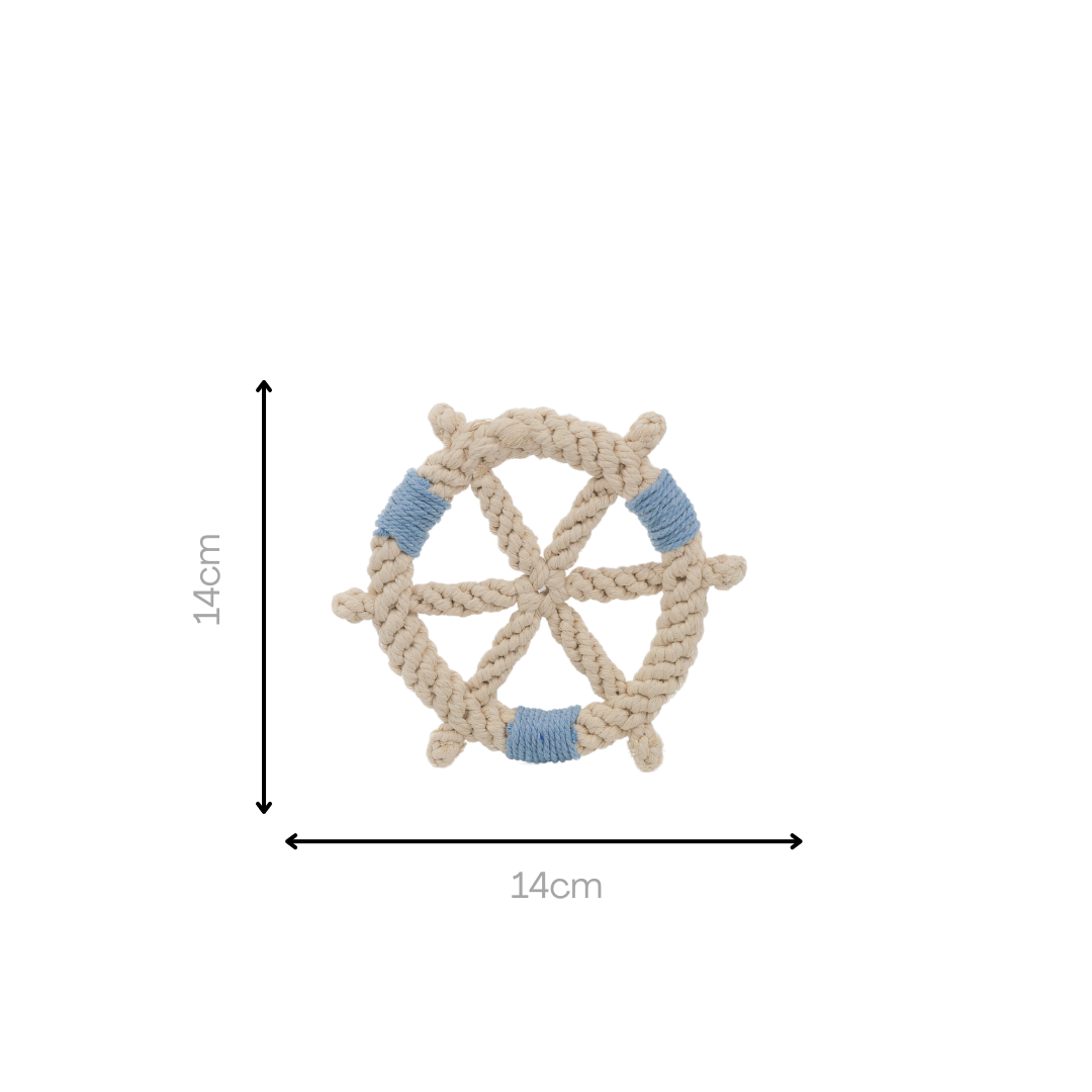 Color wheel Macrame Rope Pet Toy