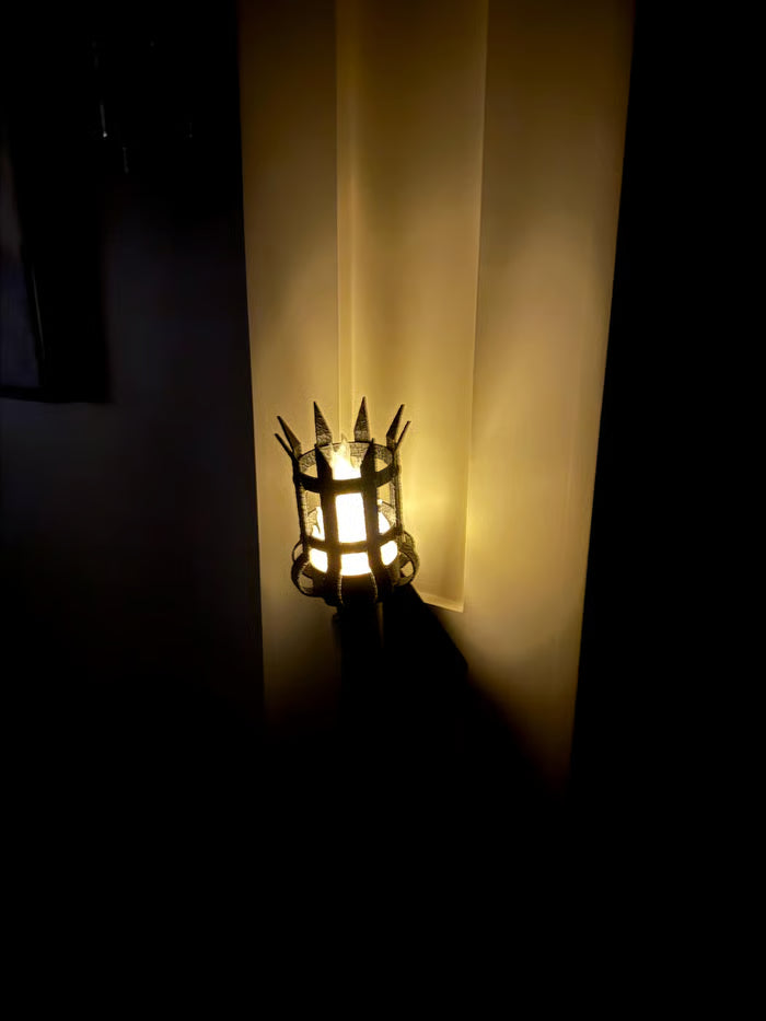 Medieval Torch Wall Sconce: Battery LED Realistic Candle Light with Remote - Torch + Wall Mount / Orange